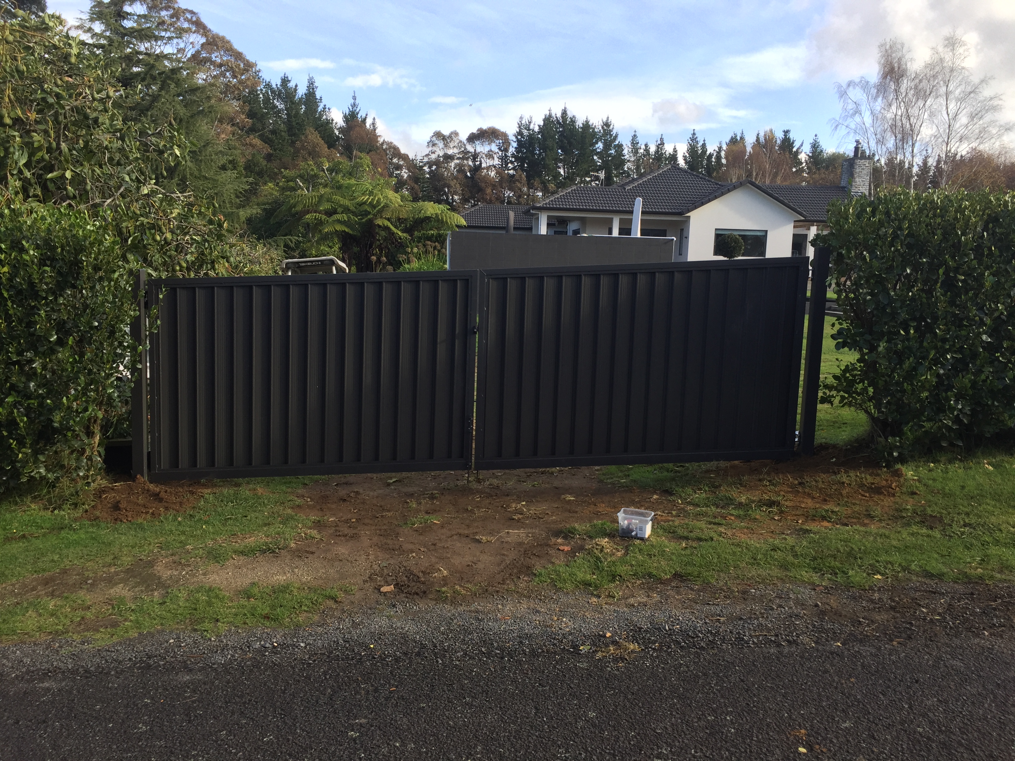 Sloped Colour Panel Gates Tauranga Gates for Sloped Sections NZ